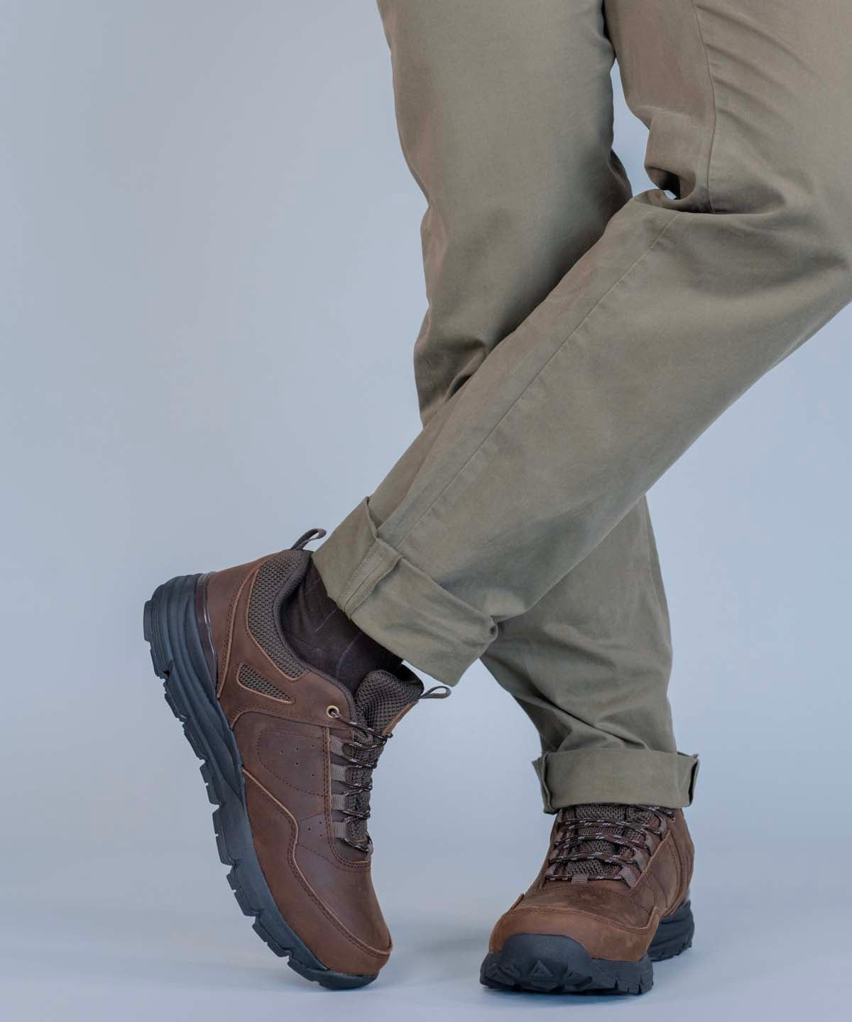 Zapatilla Cuero Waterproof Stadium Café Hush Puppies