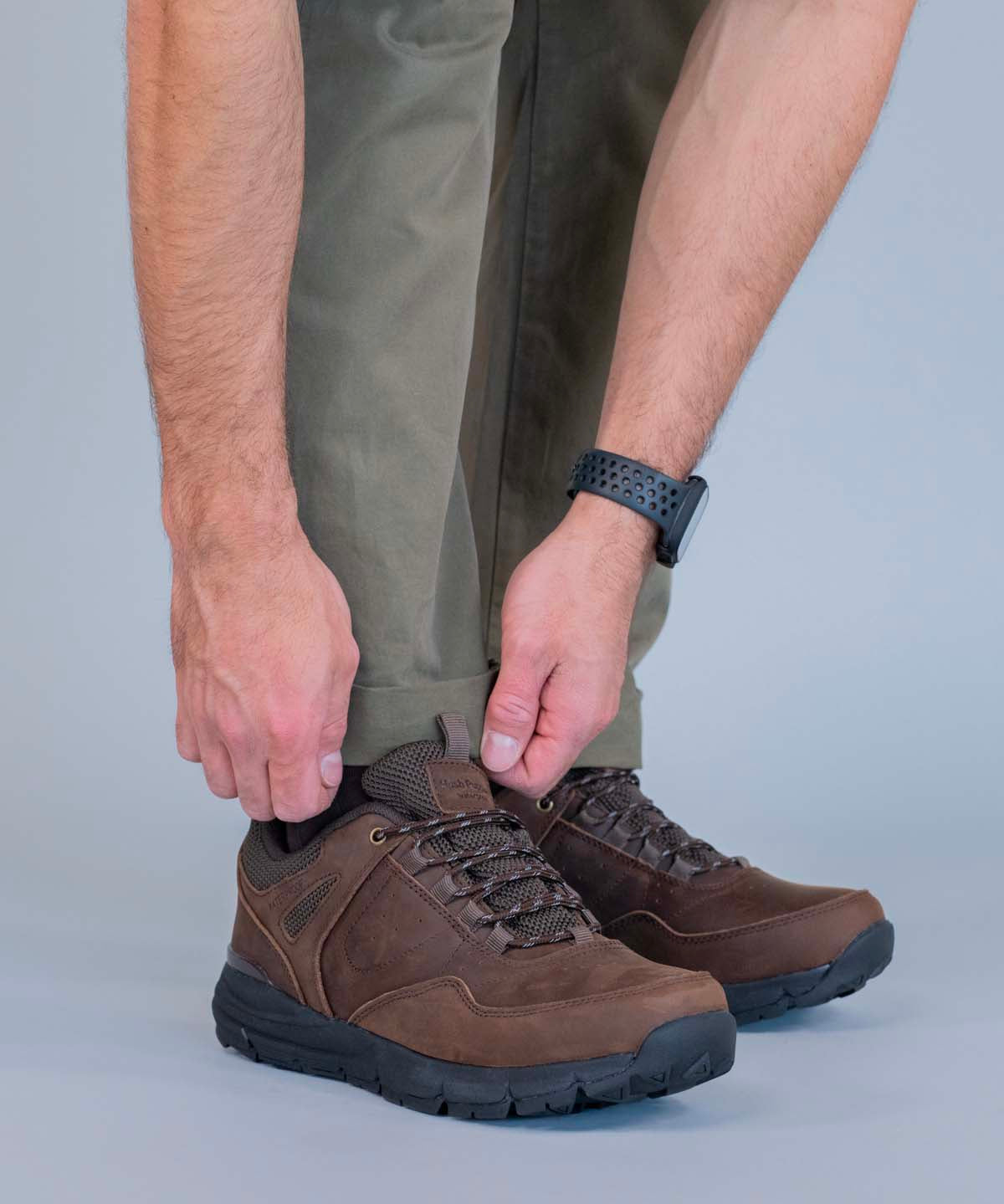 Zapatilla Cuero Waterproof Stadium Café Hush Puppies