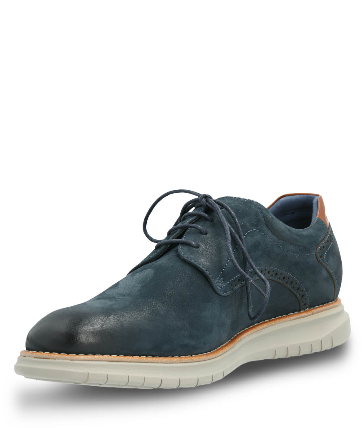 Zapato Cuero Hombre Nerio Azul Hush Puppies