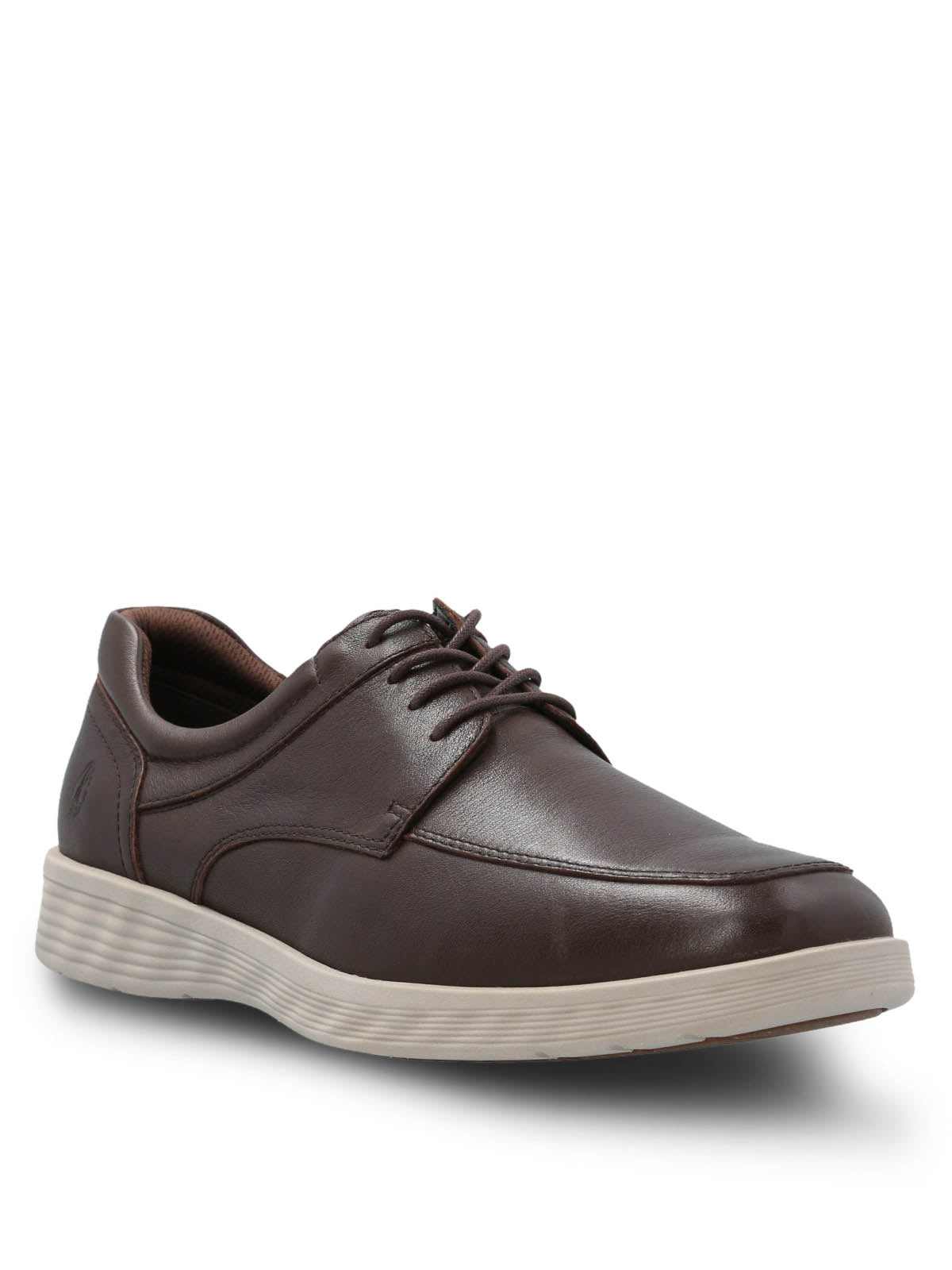 Zapato Cuero Hombre Spinal Center Café Hush Puppies