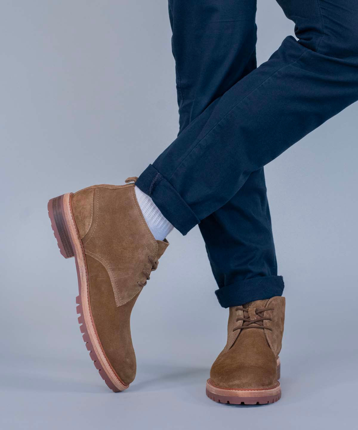 Botin Cuero Hombre Milvio Café Hush Puppies