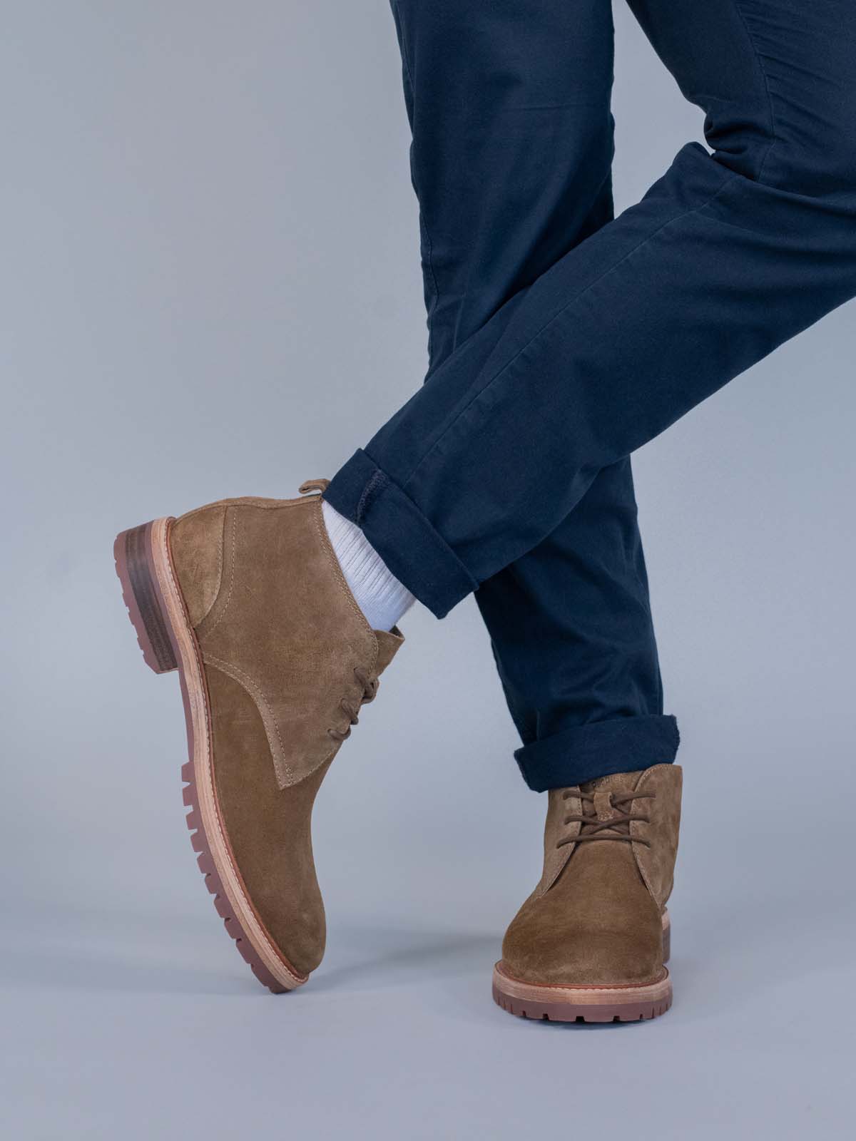 Botin Cuero Hombre Milvio Café Hush Puppies