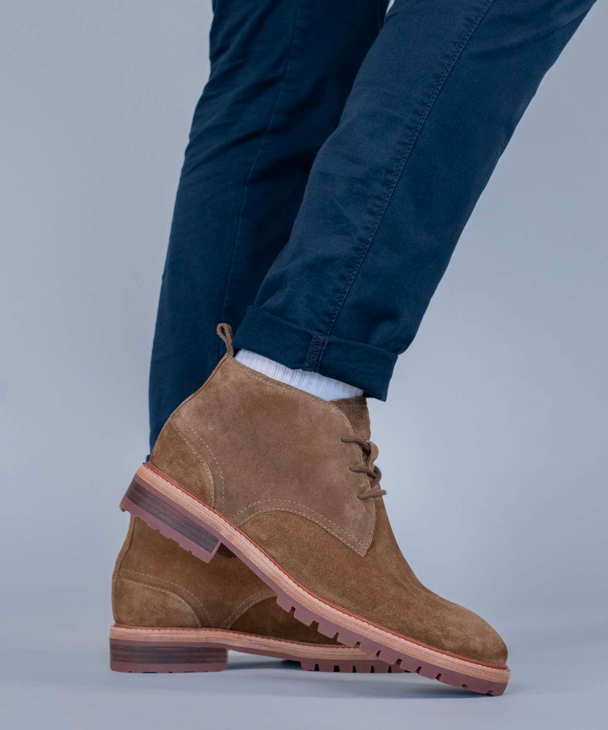 Botin Cuero Hombre Milvio Café Hush Puppies