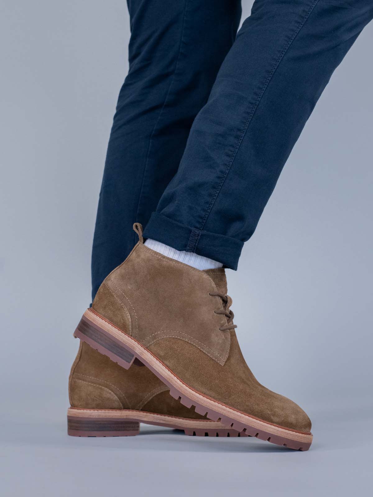 Botin Cuero Hombre Milvio Café Hush Puppies