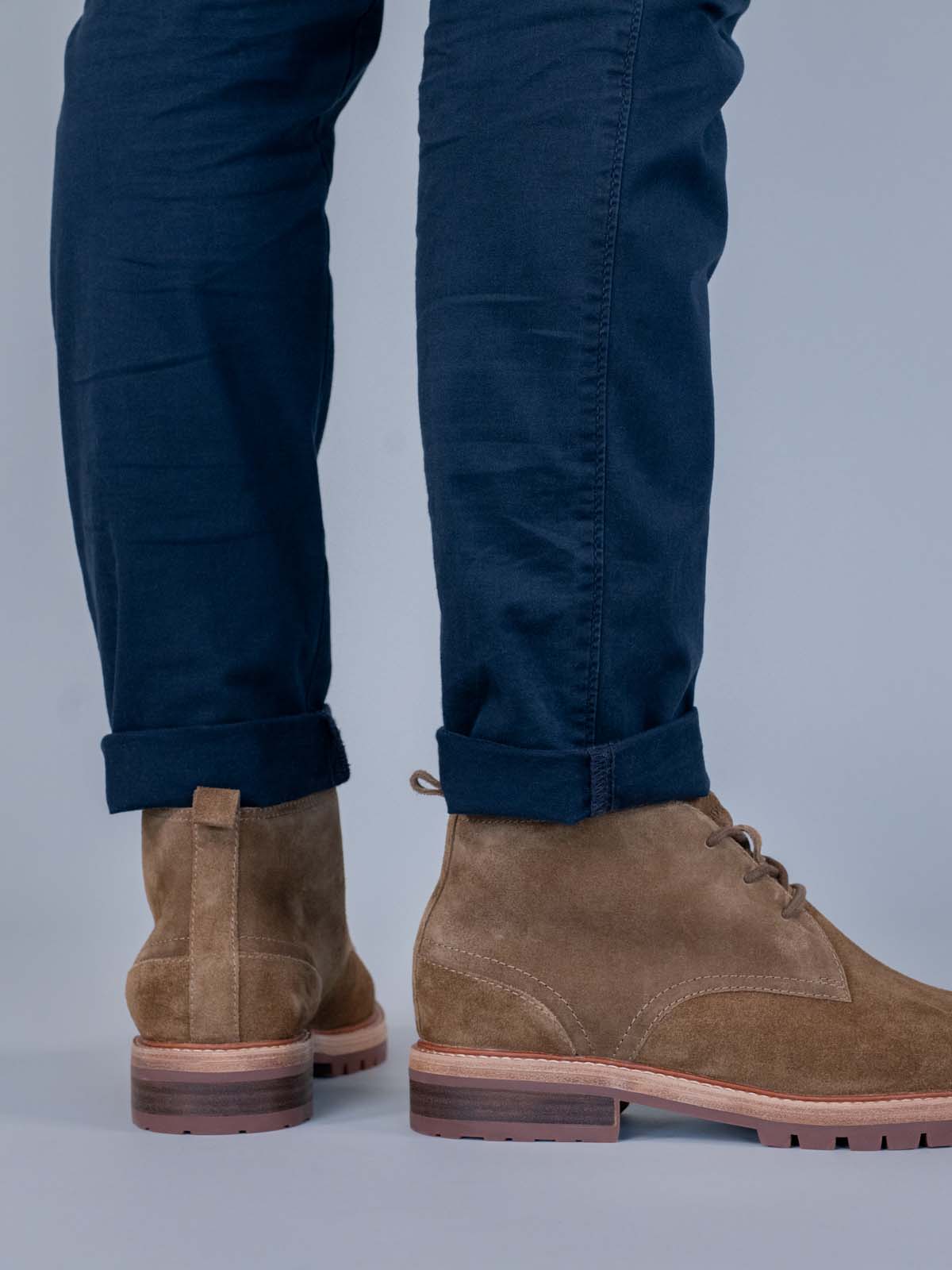 Botin Cuero Hombre Milvio Café Hush Puppies