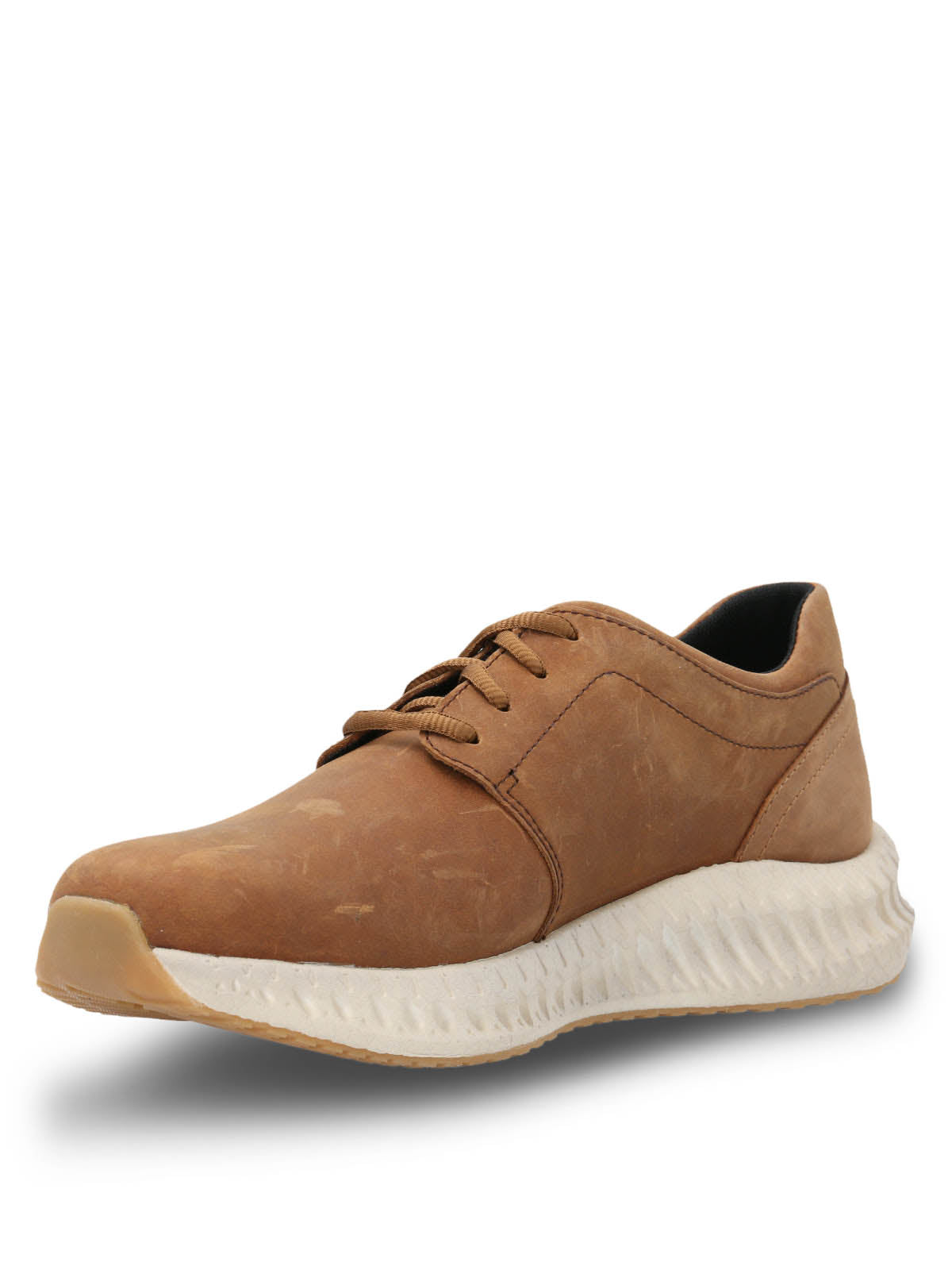 Zapatilla Cuero Spinal Discover Café Hush Puppies