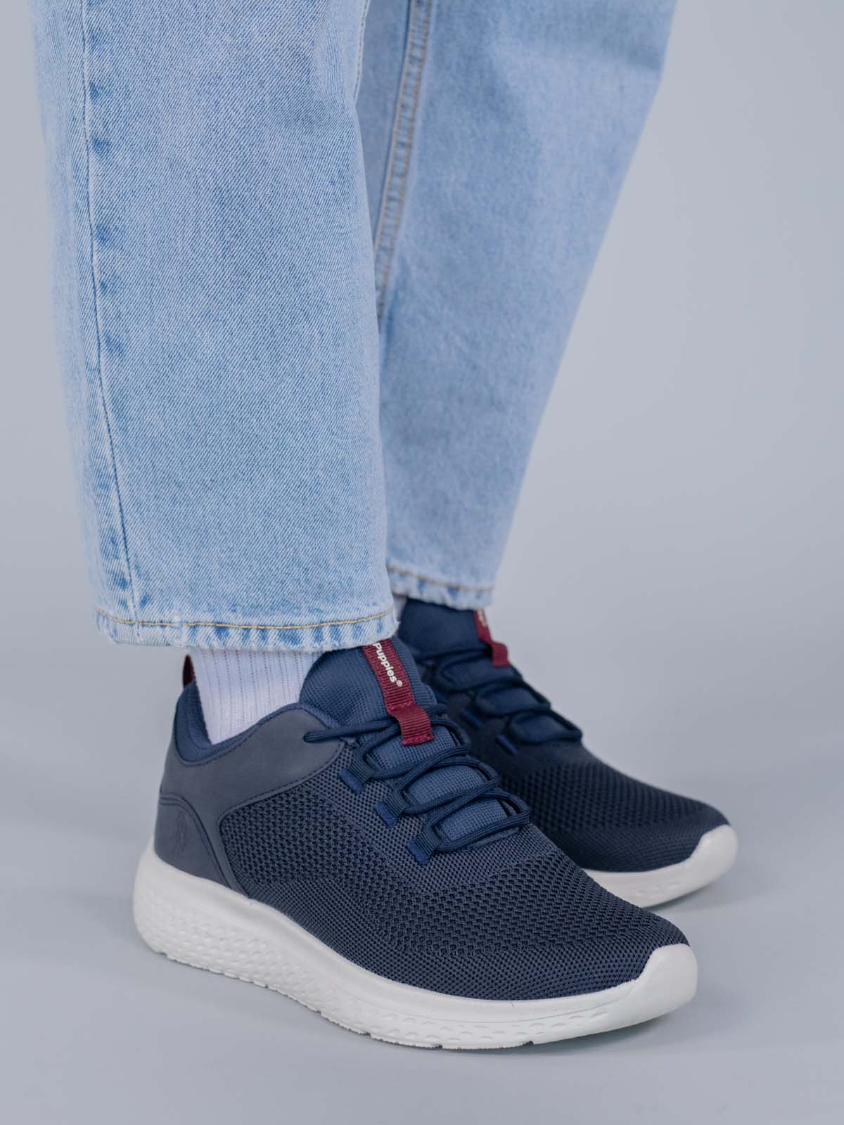 Zapatilla Knit Petro Hombre Azul Hush Puppies