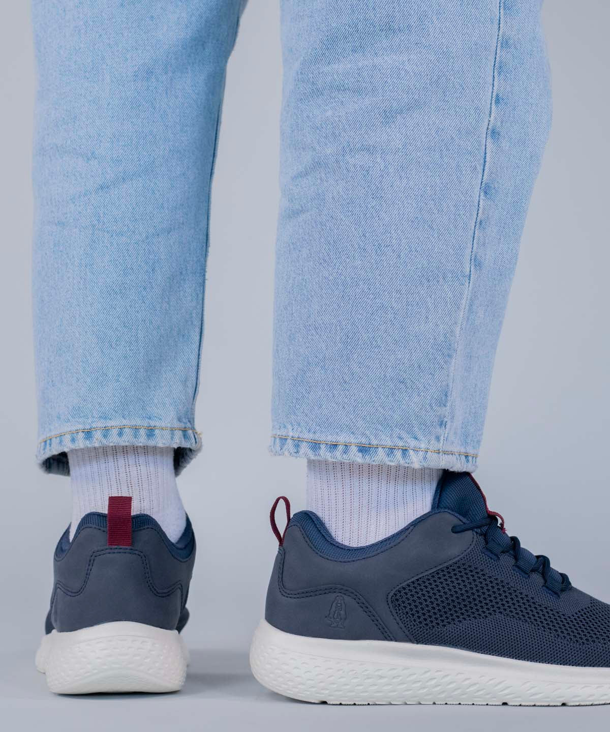 Zapatilla Knit Petro Hombre Azul Hush Puppies