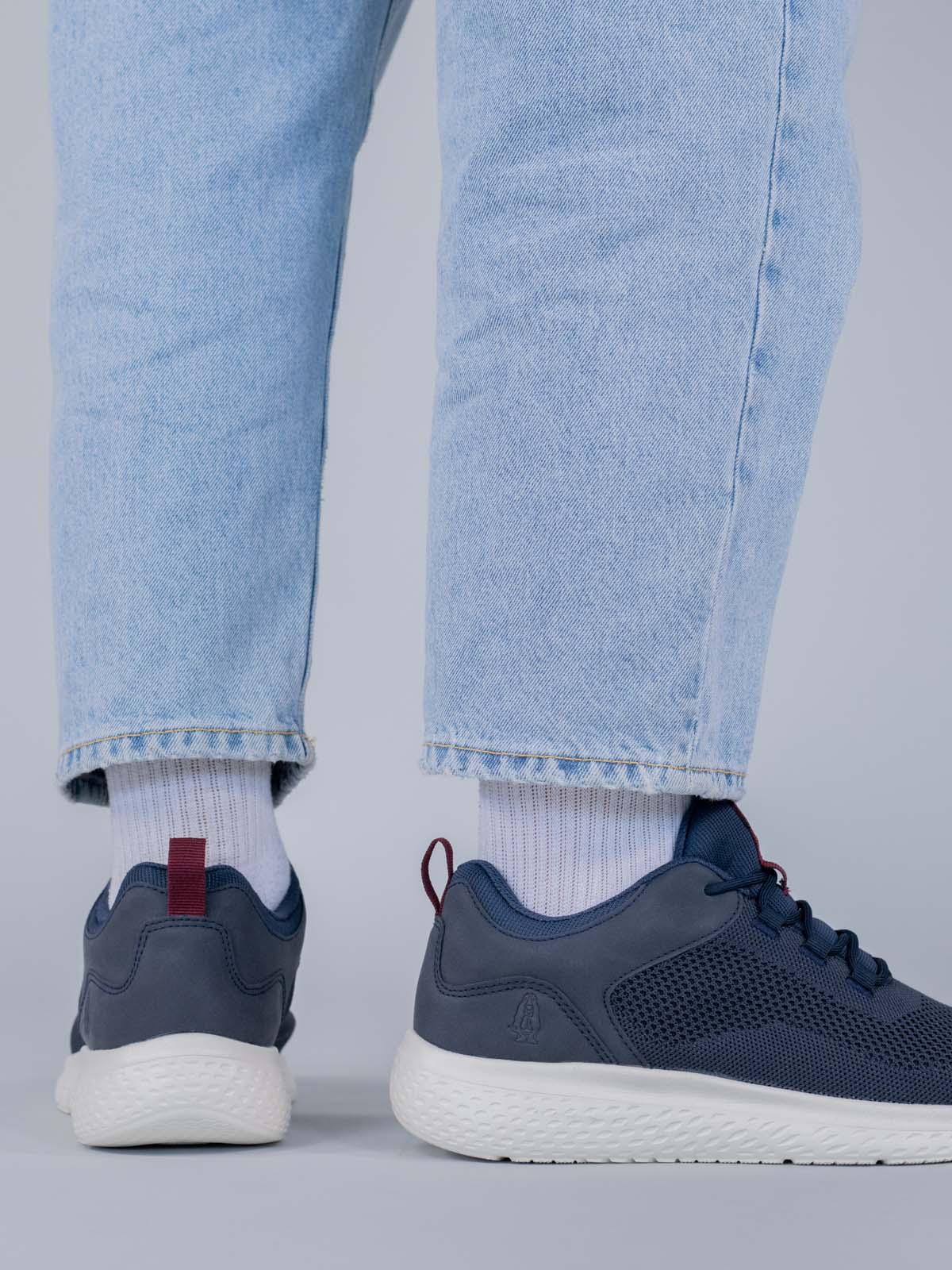 Zapatilla Knit Petro Hombre Azul Hush Puppies