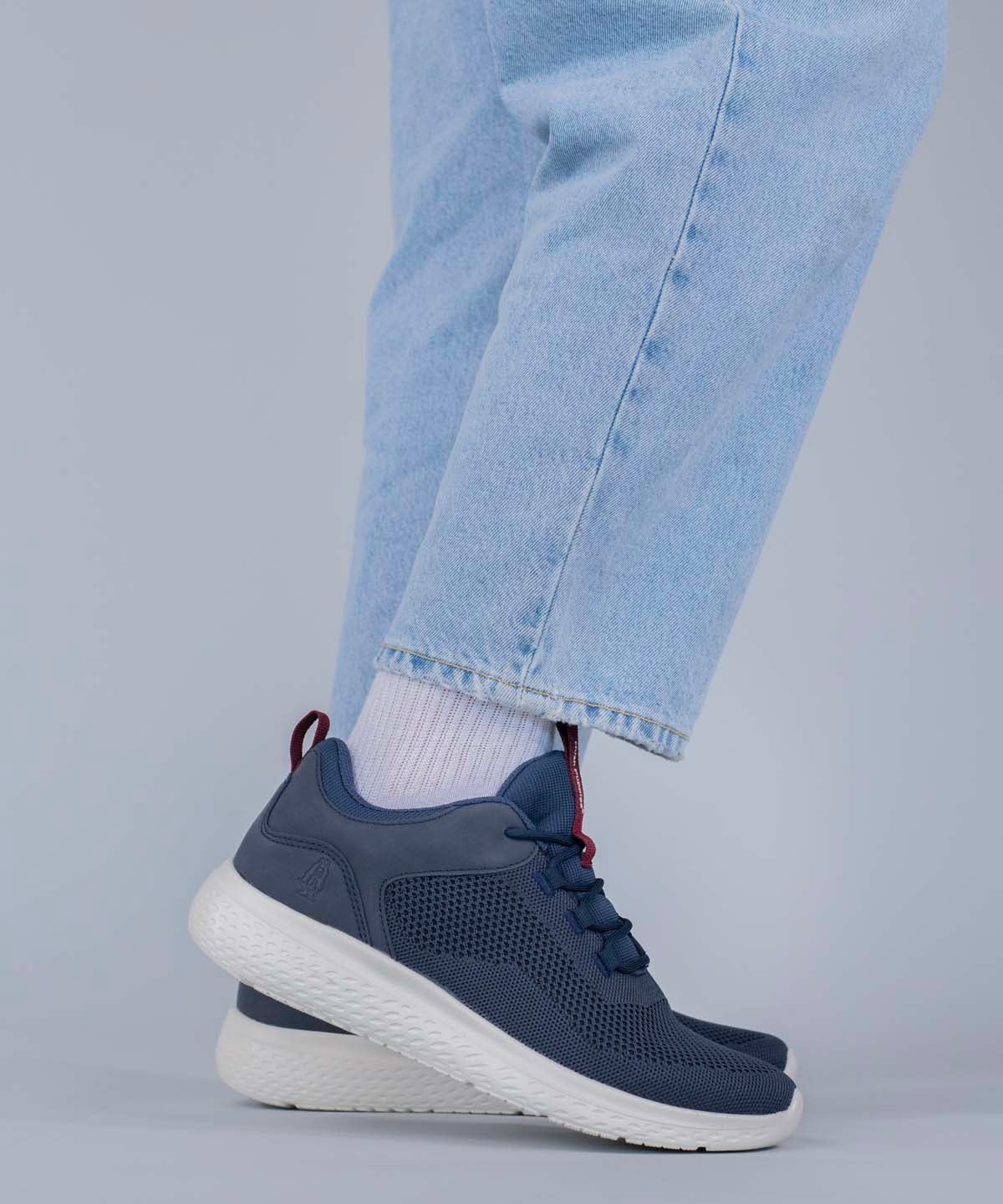 Zapatilla Knit Petro Hombre Azul Hush Puppies