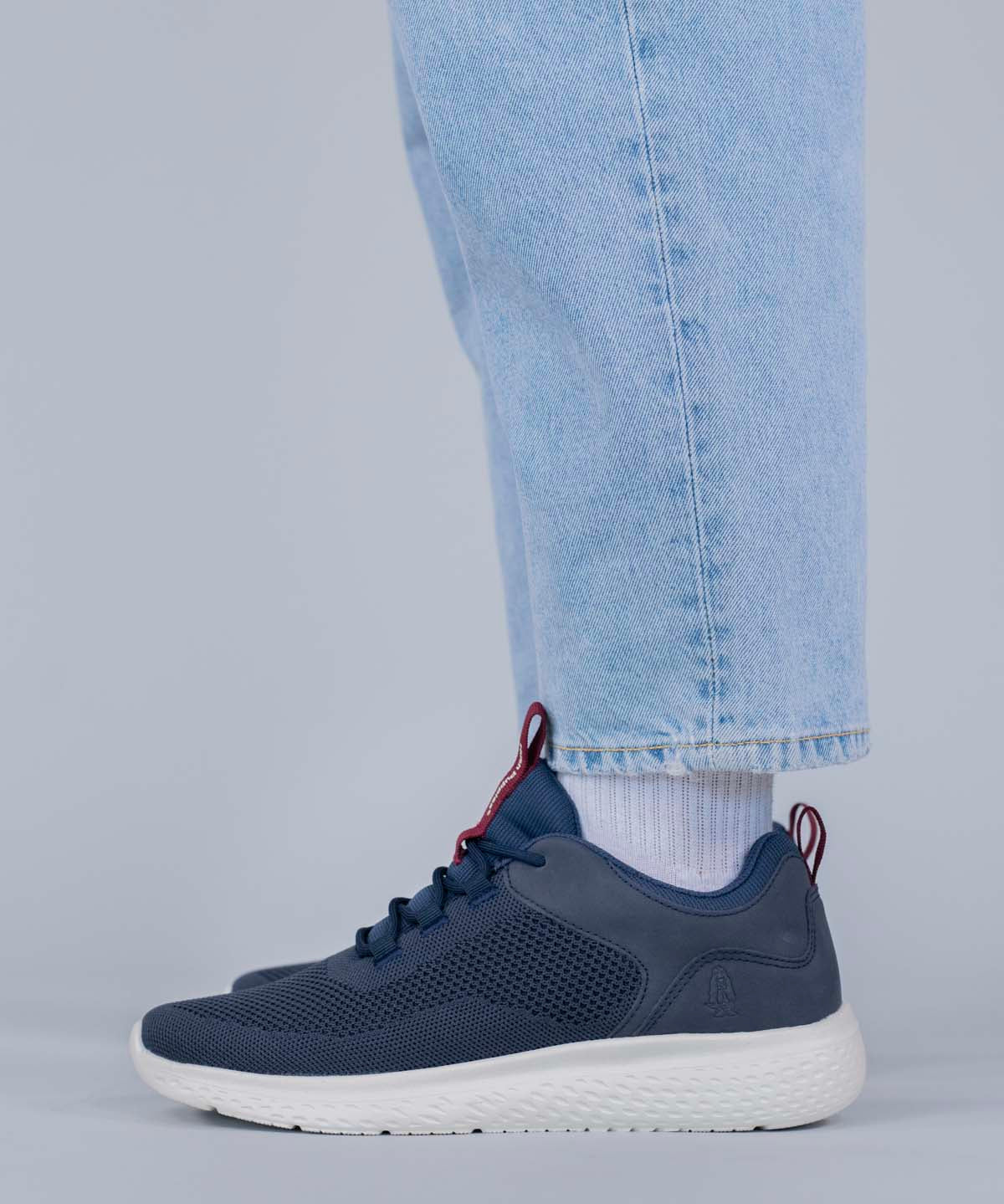 Zapatilla Knit Petro Hombre Azul Hush Puppies