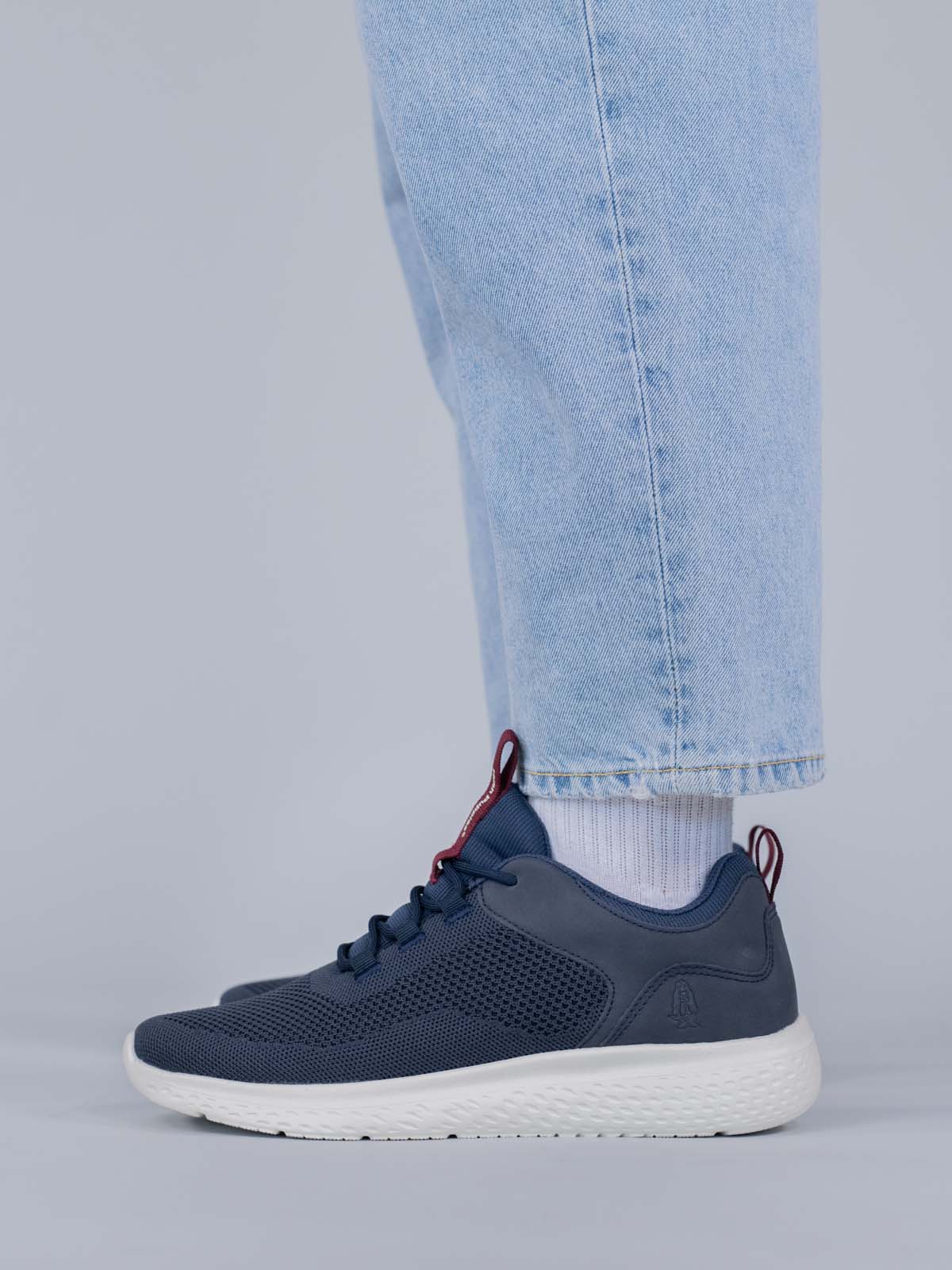 Zapatilla Knit Petro Hombre Azul Hush Puppies