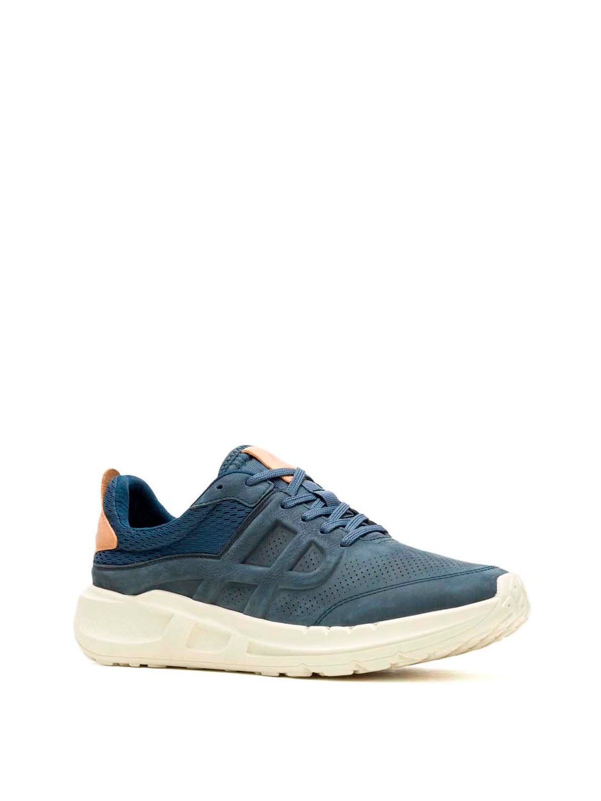 Zapatilla Cuero Hombre Seventy8 Lthr Runner Azul Hush Puppies