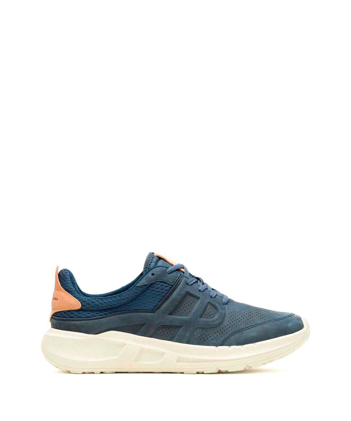 Zapatilla Cuero Hombre Seventy8 Lthr Runner Azul Hush Puppies