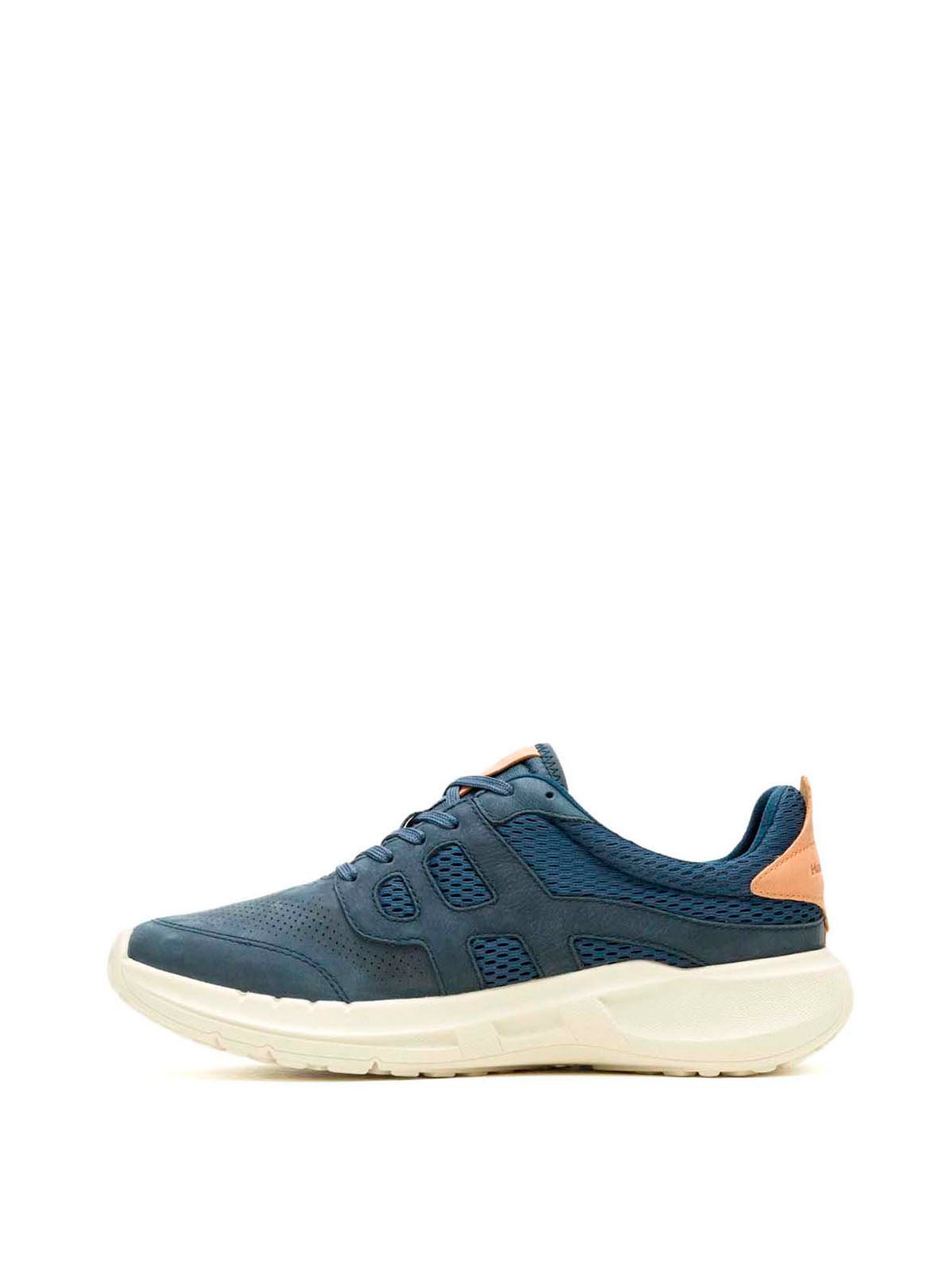 Zapatilla Cuero Hombre Seventy8 Lthr Runner Azul Hush Puppies
