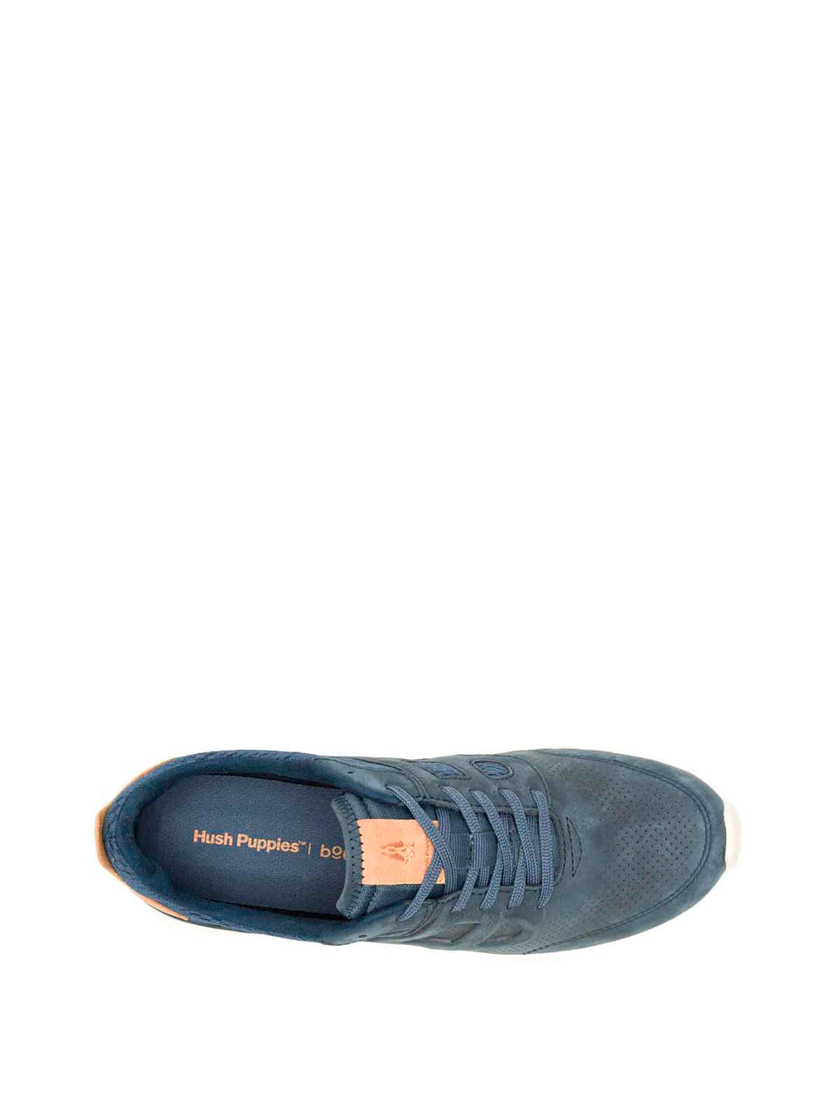 Zapatilla Cuero Hombre Seventy8 Lthr Runner Azul Hush Puppies
