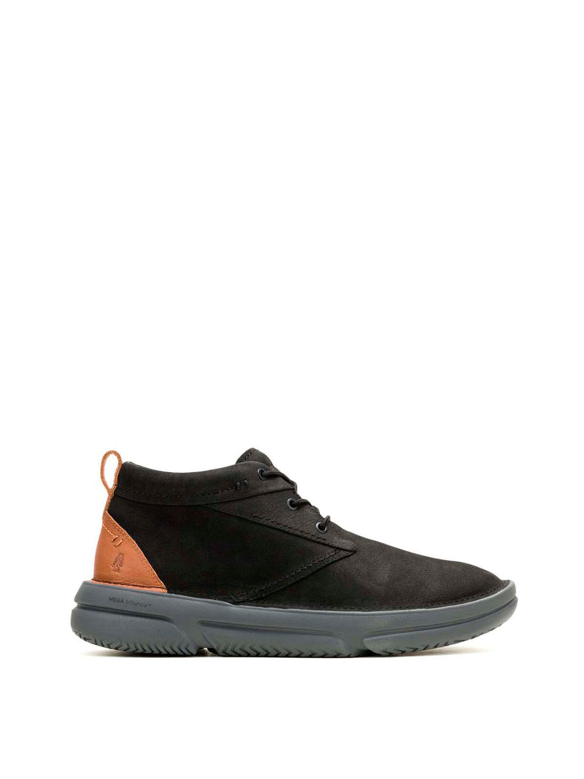 Botin Cuero Baylor Chukka Negro Hush Puppies