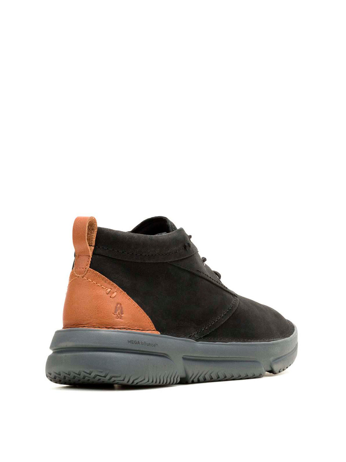 Botin Cuero Baylor Chukka Negro Hush Puppies