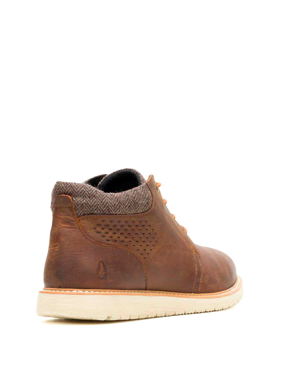 Botin Cuero Hombre Jenson Lace Boot Café Hush Puppies