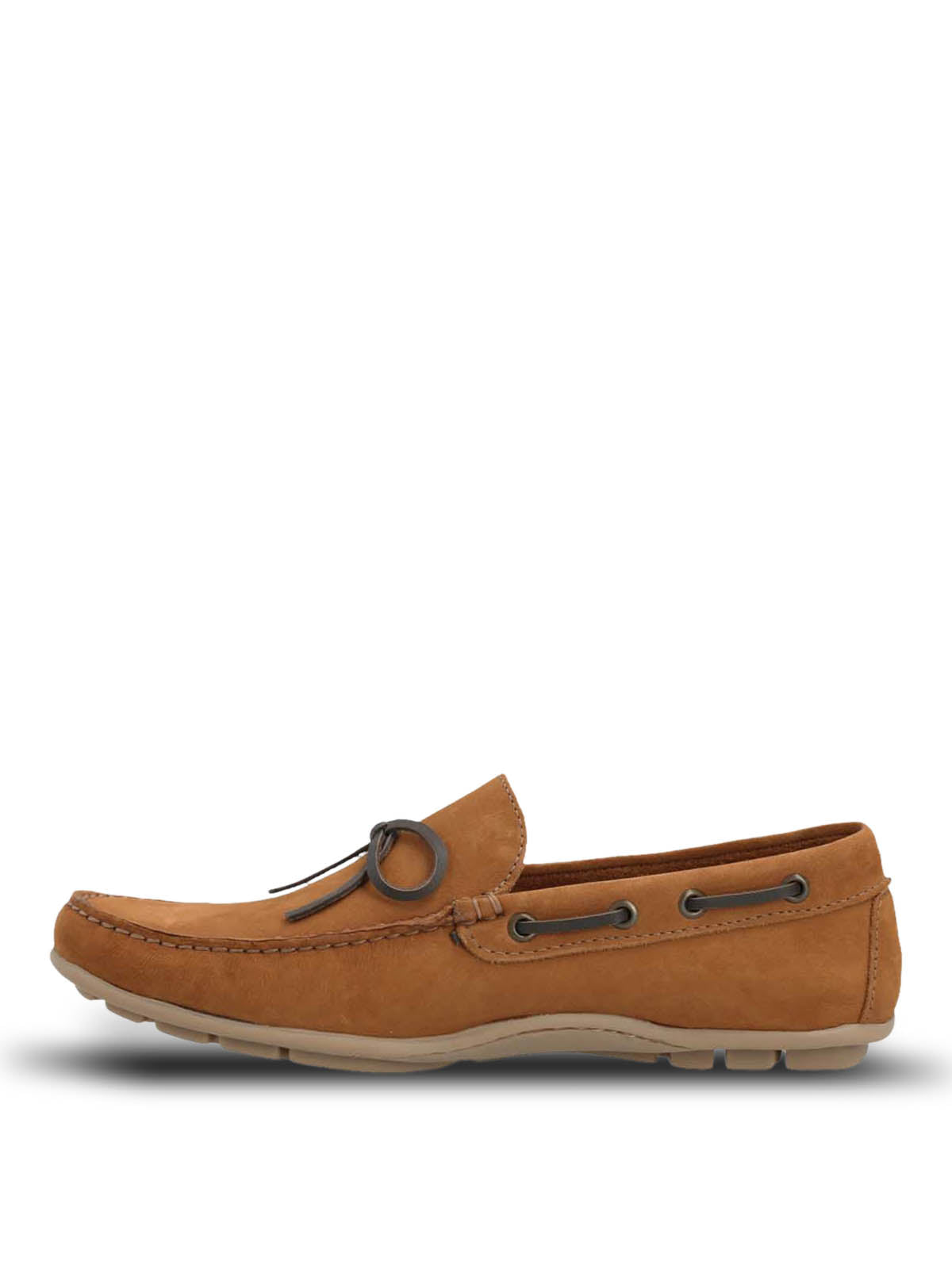 Mocasin Cuero Hombre Croce Café Hush Puppies | Hush Puppies