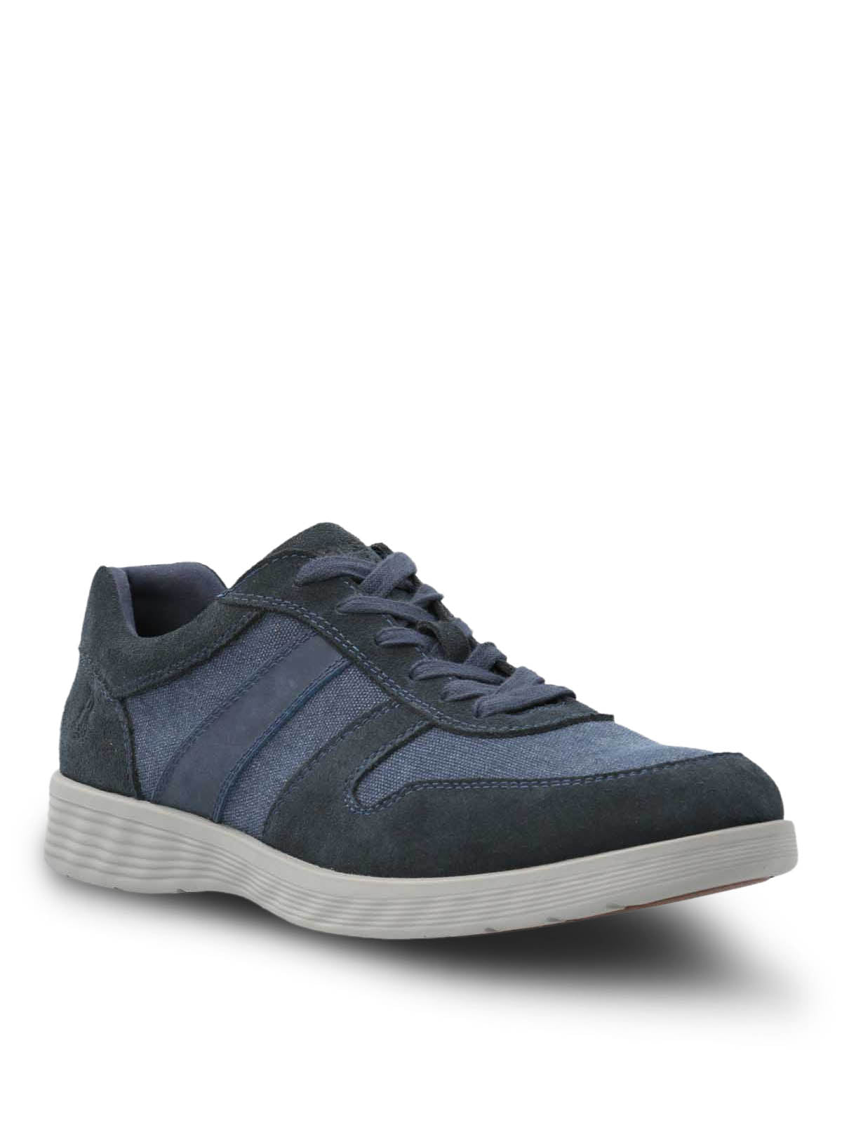 Zapatilla Cuero Hombre Spinal Wave Azul Hush Puppies