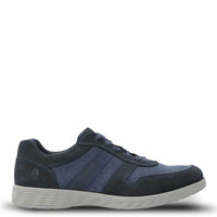 Zapatilla Cuero Hombre Spinal Wave Azul Hush Puppies