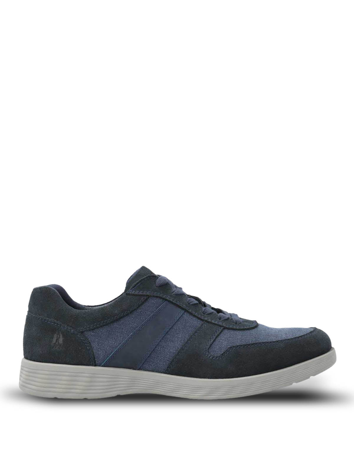 Zapatilla Cuero Hombre Spinal Wave Azul Hush Puppies