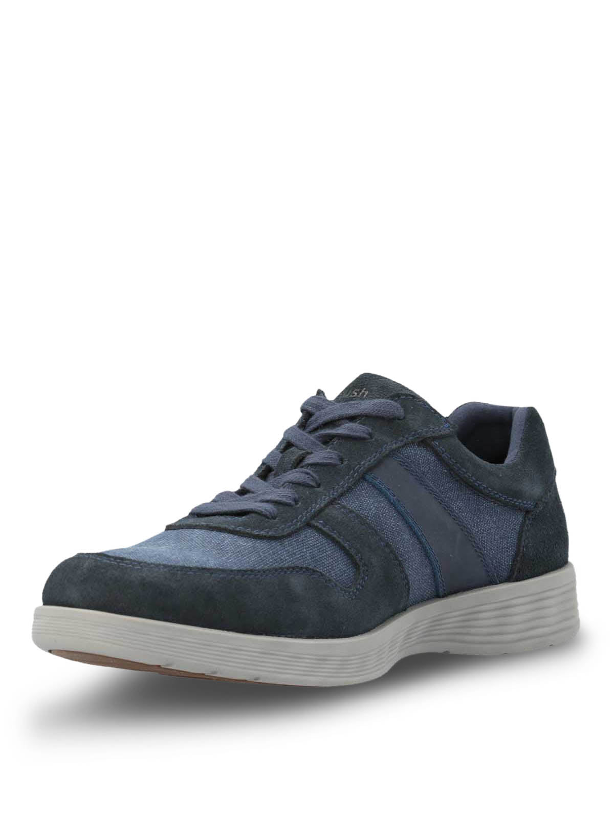 Zapatilla Cuero Hombre Spinal Wave Azul Hush Puppies