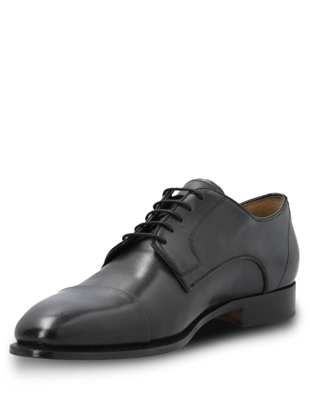 Zapato Italiano Hombre Cuero Morati Negro Hush Puppies