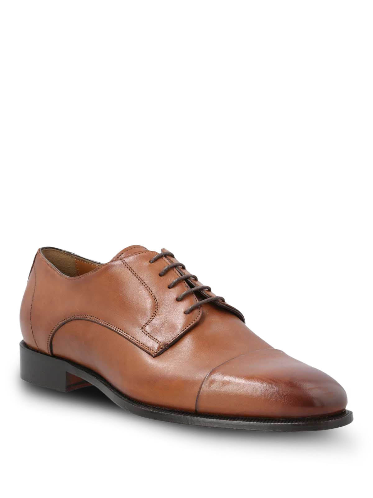 Zapato Italiano Hombre Cuero Morati Café Hush Puppies