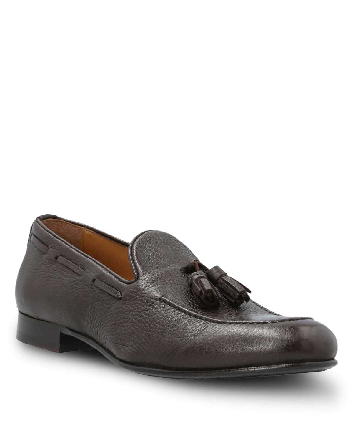 Mocasin Italiano Hombre Cuero Cremona Café Hush Puppies