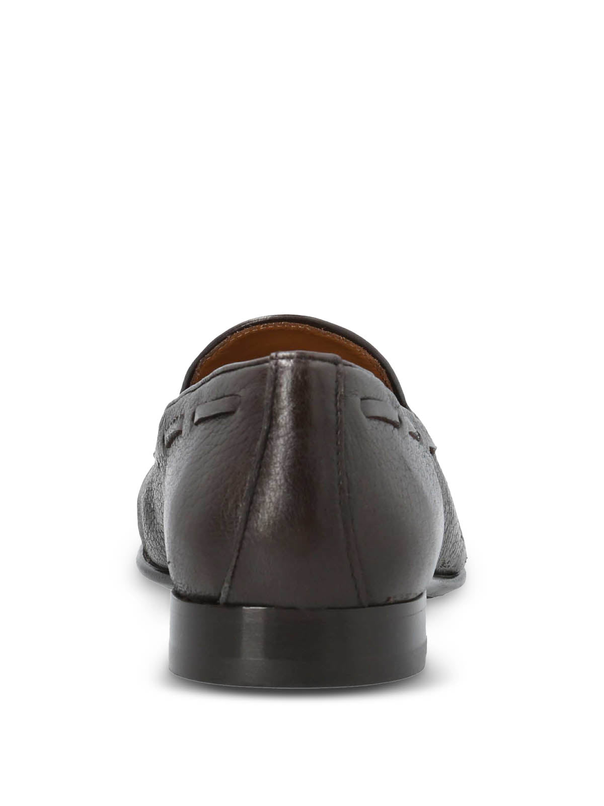 Mocasin Italiano Hombre Cuero Cremona Café Hush Puppies