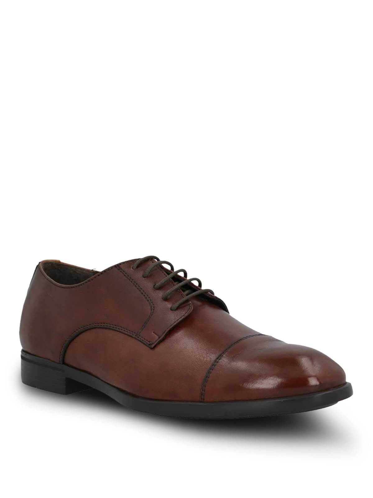 Zapato Hombre  Italiano Cuero Leccio Café | Hush Puppies