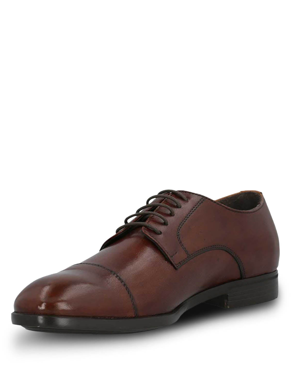 Zapato Hombre  Italiano Cuero Leccio Café | Hush Puppies