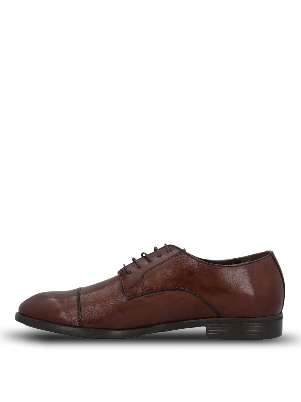 Zapato Hombre  Italiano Cuero Leccio Café | Hush Puppies