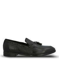 Mocasin Hombre  Italiano Cuero Abete Negro