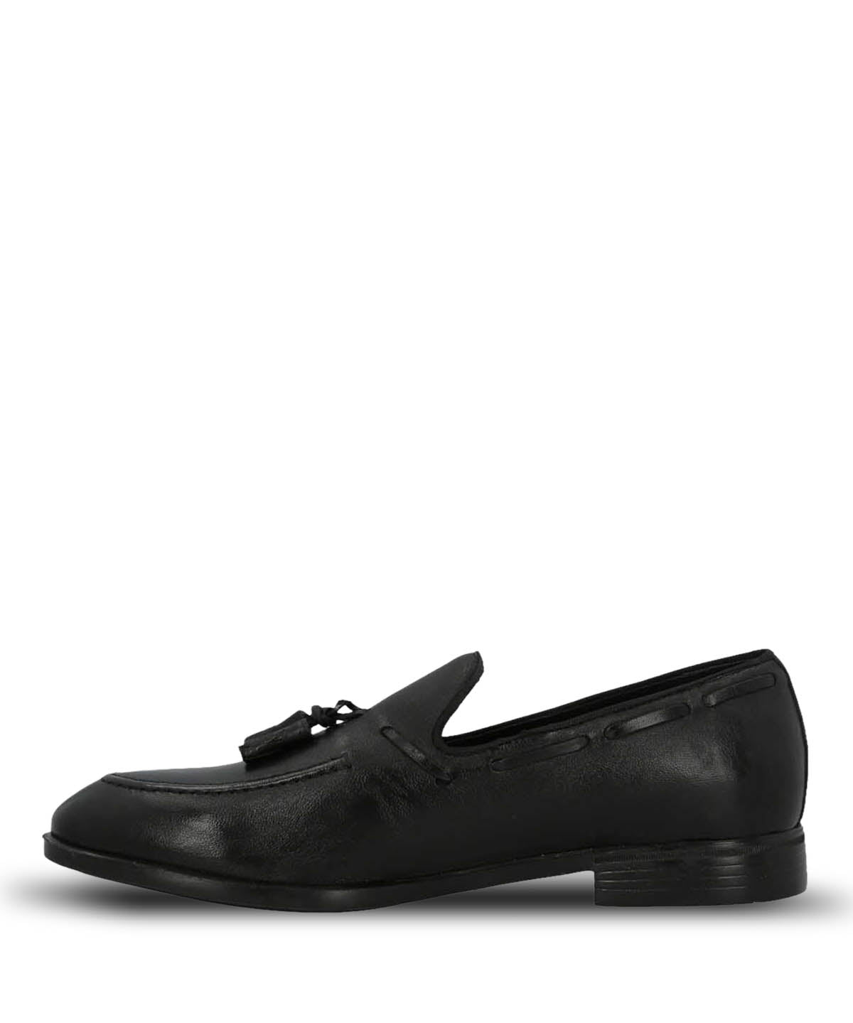 Mocasin Hombre  Italiano Cuero Abete Negro