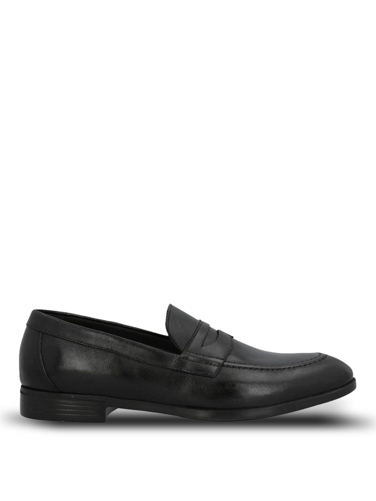 Mocasin Hombre Italiano Cuero Ulivo Negro | Hush Puppies