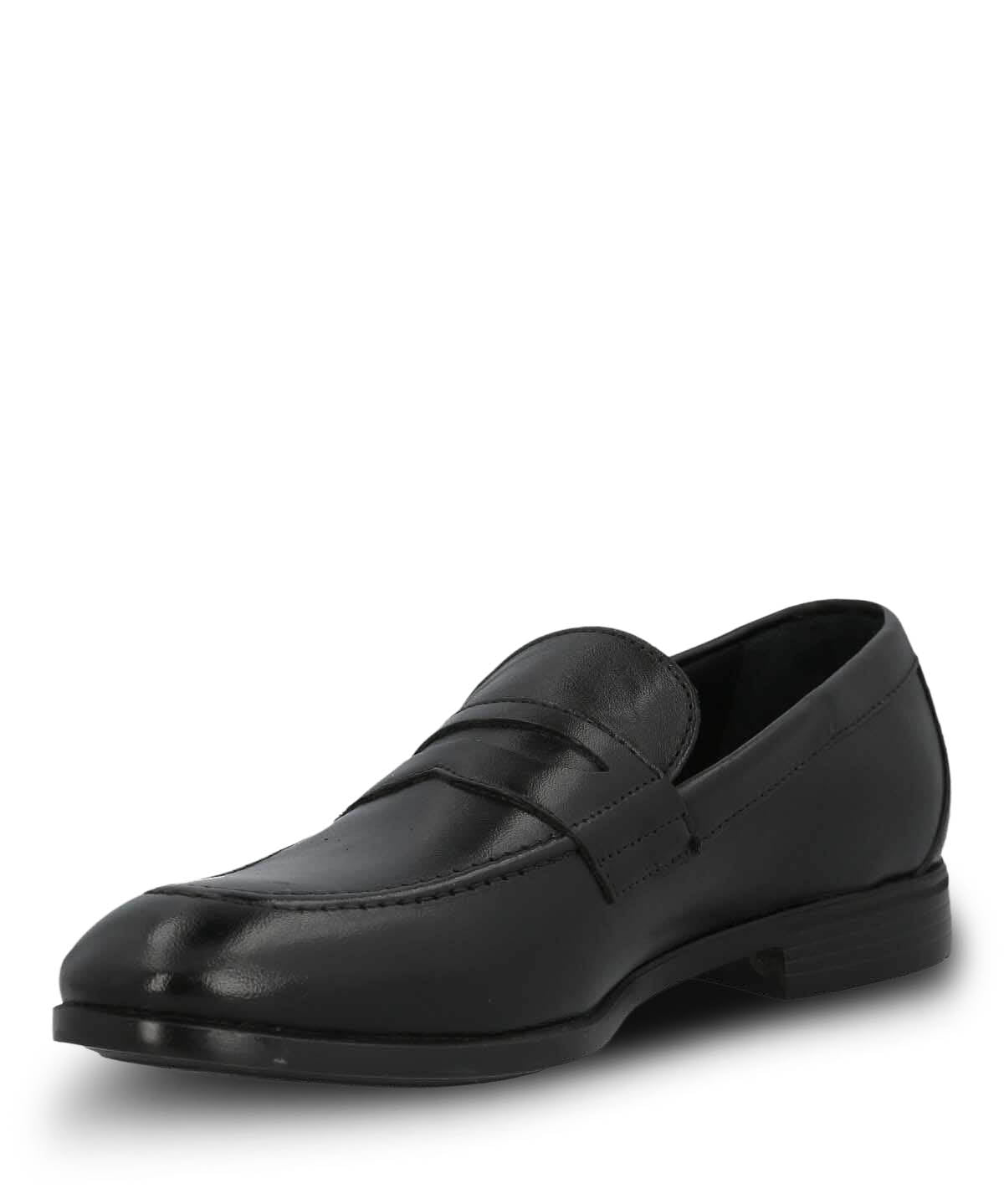 Mocasin Hombre Italiano Cuero Ulivo Negro | Hush Puppies
