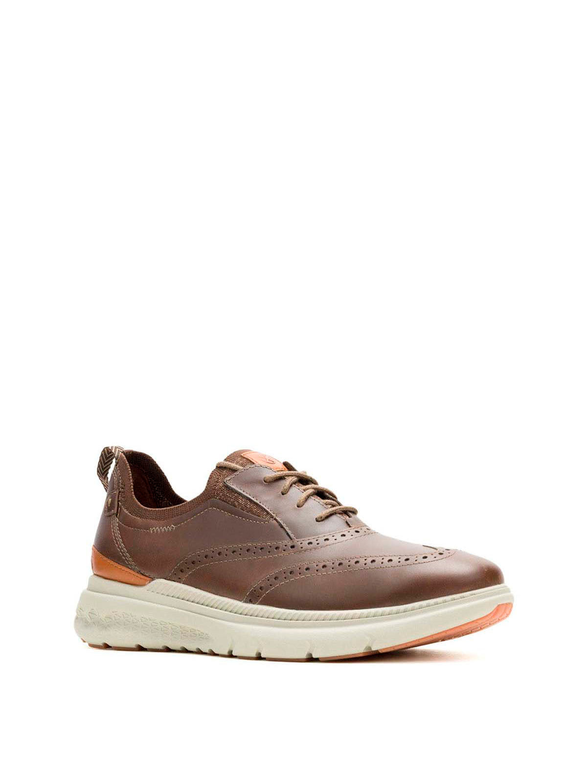 Zapato Cuero Hombre Excel Wingtip Café | Hush Puppies