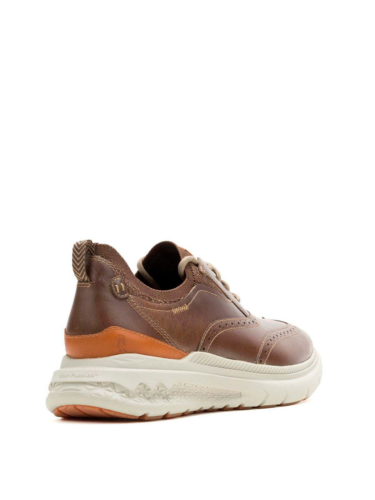 Zapato Cuero Hombre Excel Wingtip Café | Hush Puppies
