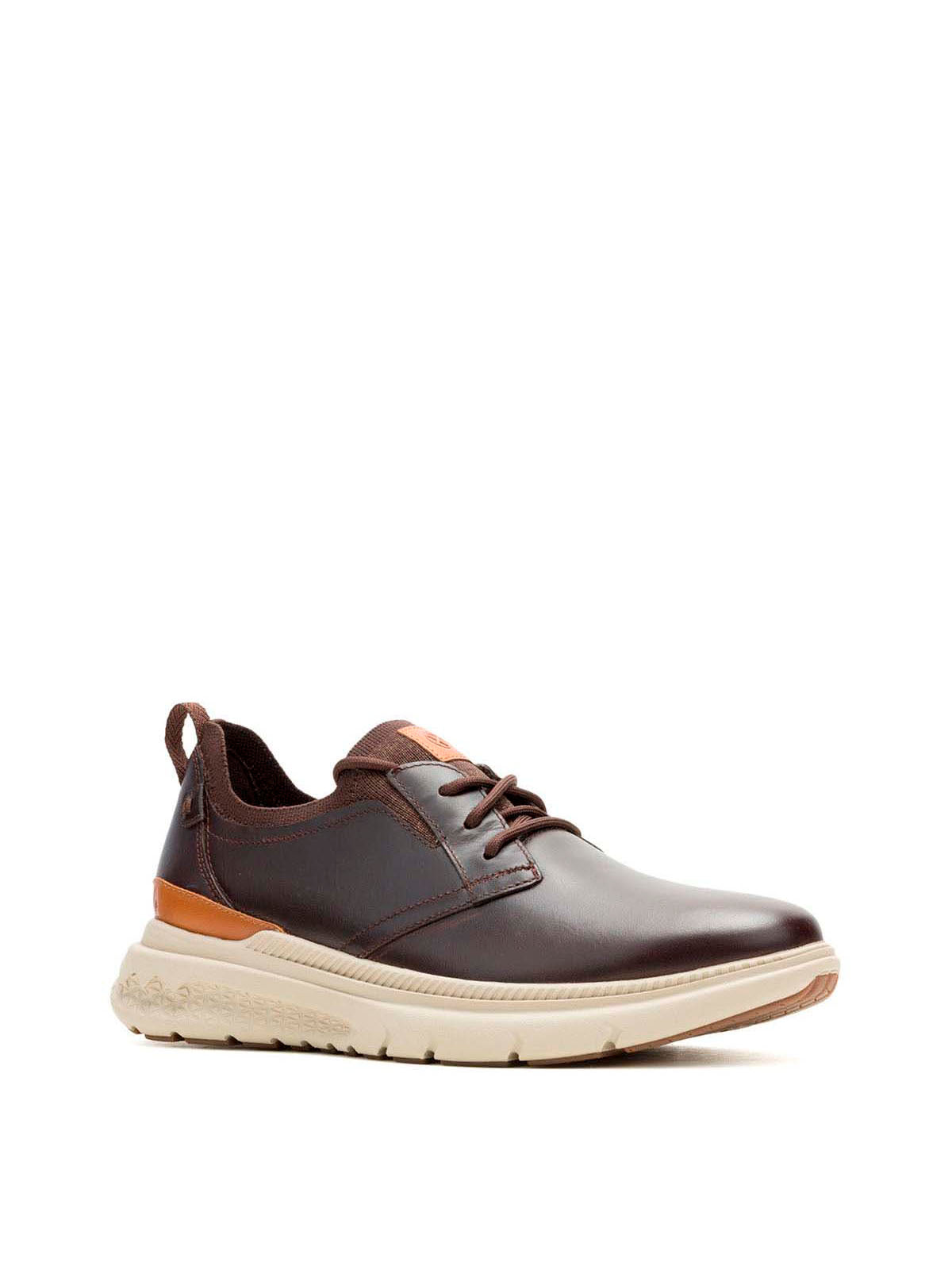 Zapato Cuero Hombre Excel Laceup Café | Hush Puppies