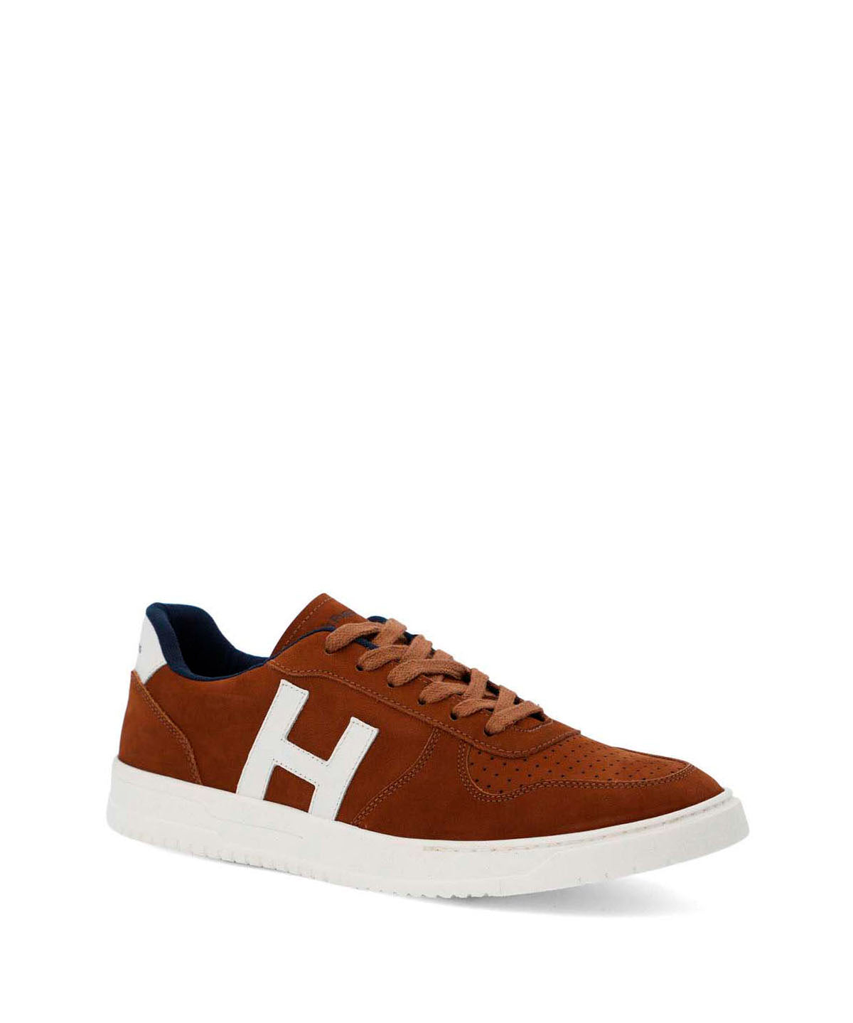 Zapatilla Cuero Hombre Philippe Café