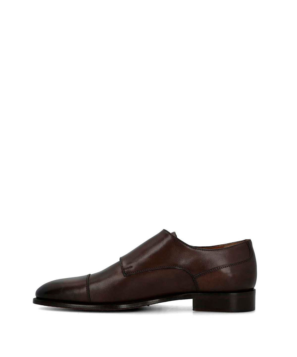 Zapato Italiano Cuero Hombre Macelli Café