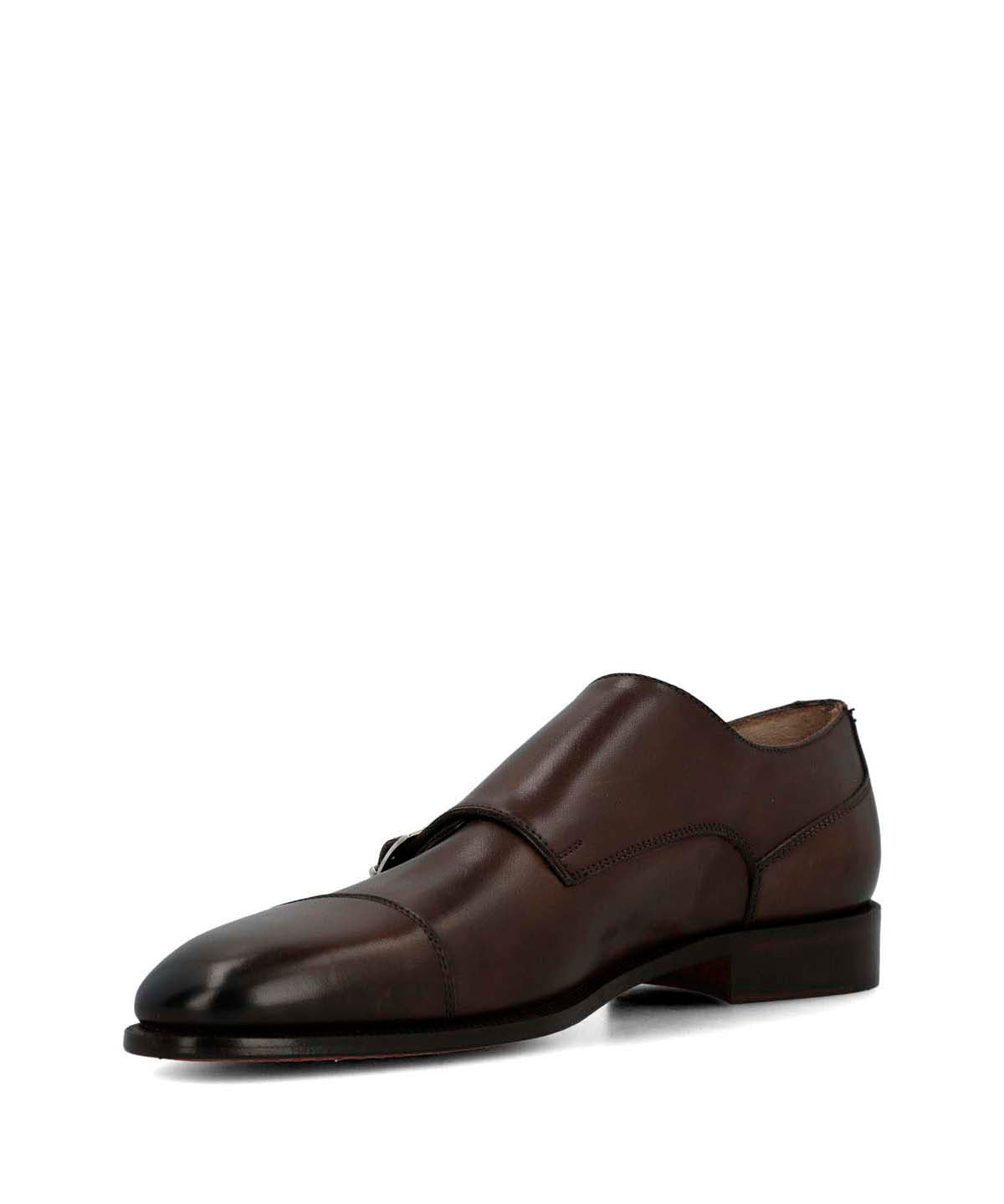 Zapato Italiano Cuero Hombre Macelli Café