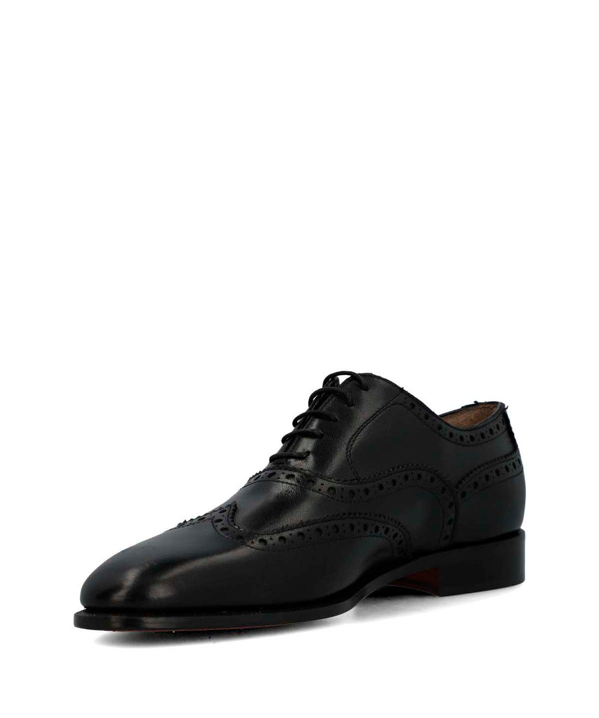 Zapato Italiano Cuero Hombre Sorriso Negro