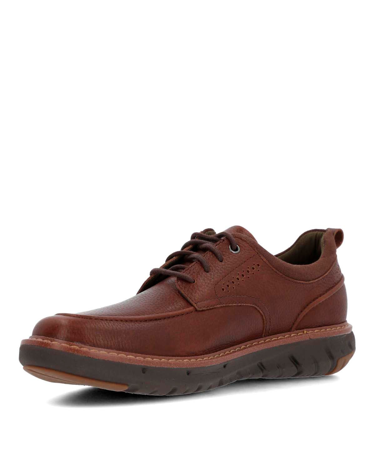 Zapato Cuero Hombre Smart Derby Café