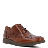 Zapato Cuero Hombre Wing Flex Café