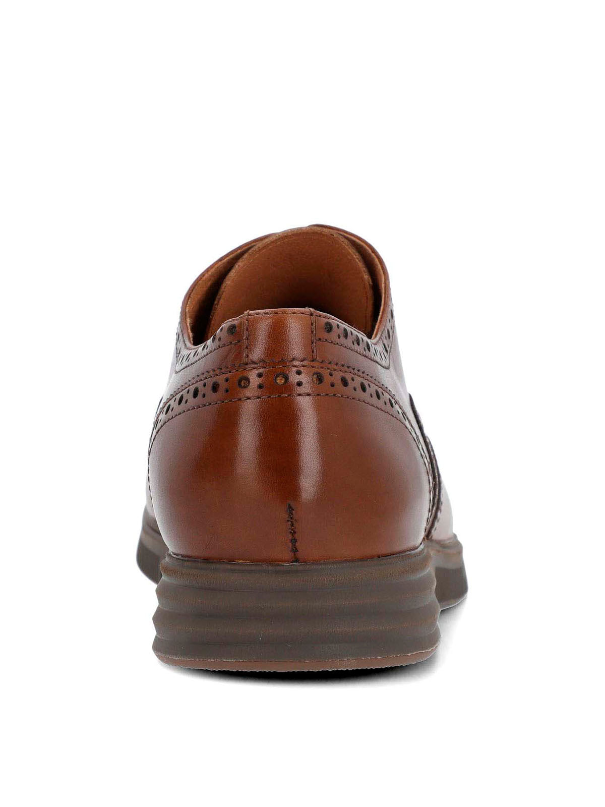Zapato Cuero Hombre Wing Flex Café