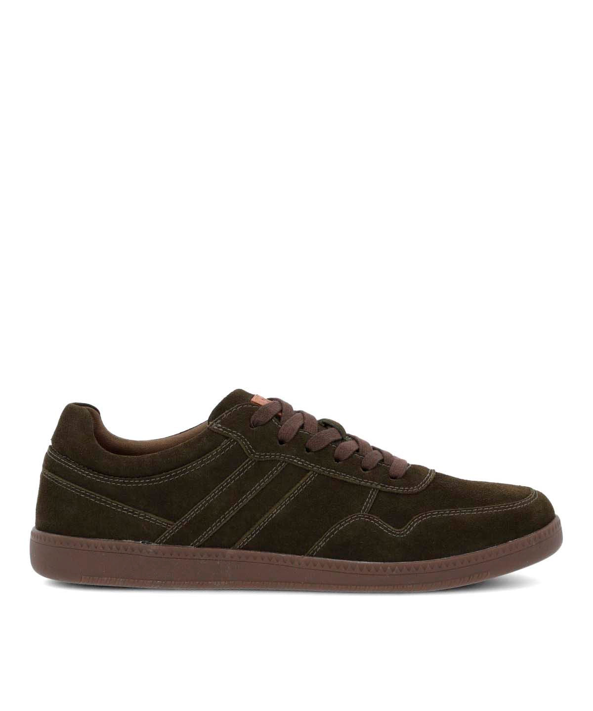Zapatilla Cuero Hombre Mare Café